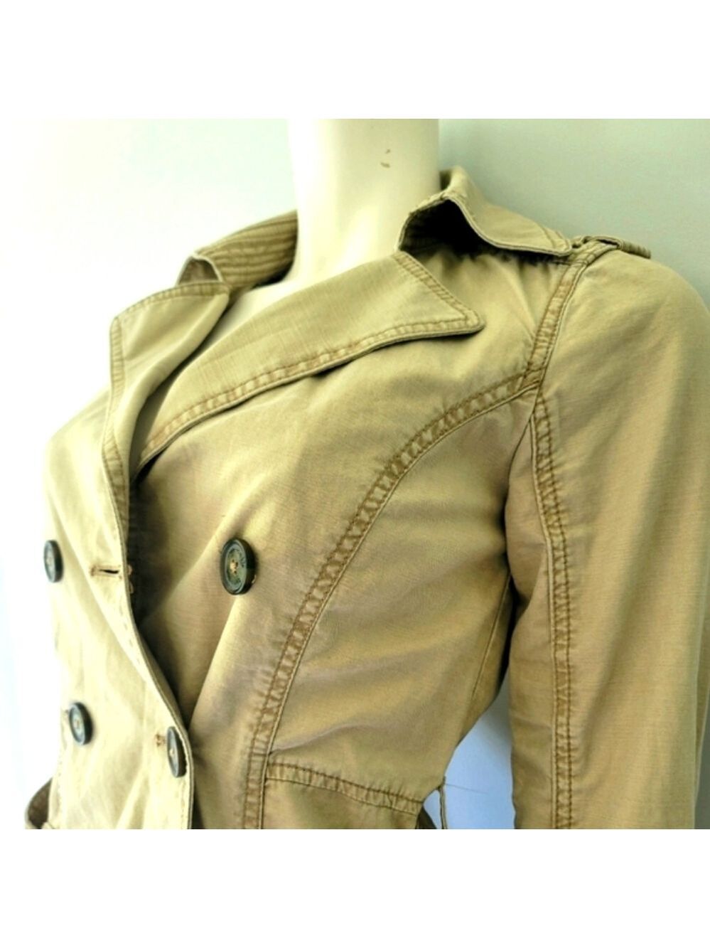Abercrombie Kids Girls Belted Trench Coat Size XL